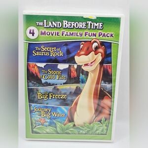The Land Before Time: 4 Movie Family Fun Pack (DVD, 2014, 2-Disc Set) NEW SEALED
